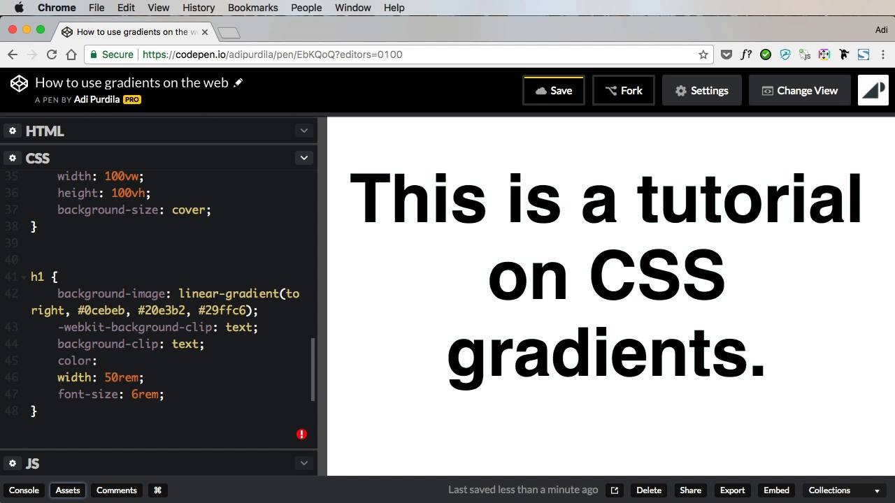 Cara menggunakan CSS Gradient pada Website