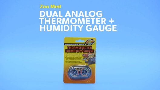 Zoo Med Dual Analog Thermometer & Humidity Gauge