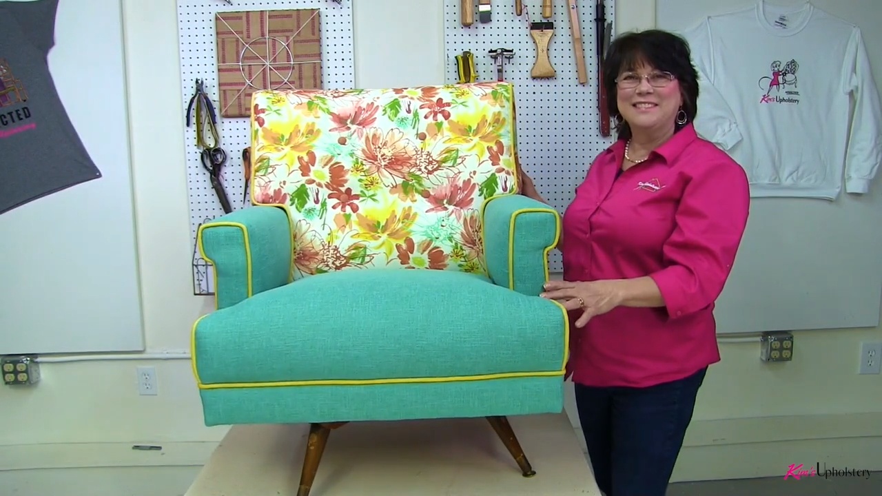 reupholster mid century lounge chair