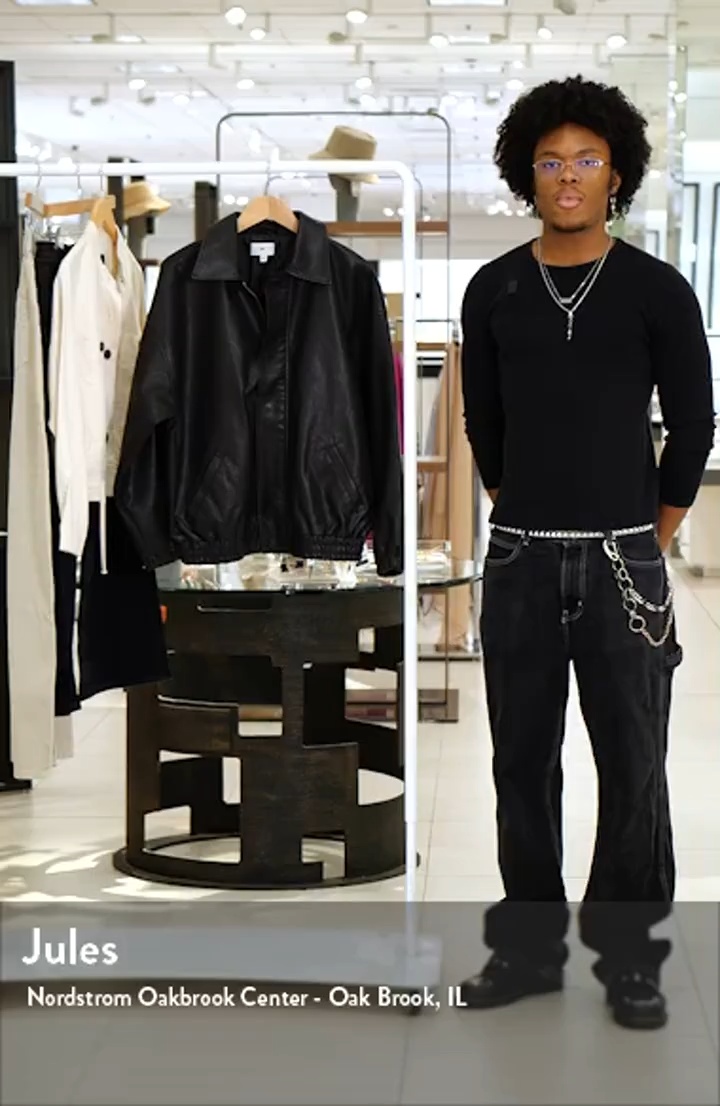 BP. Oversize Faux Leather Jacket | Nordstrom