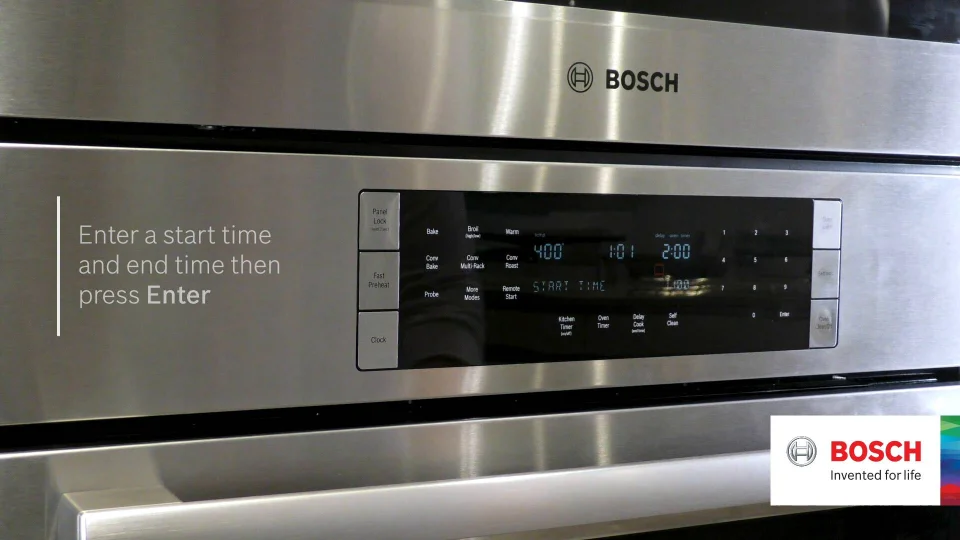 Bosch Wall Ovens Delay Start x2