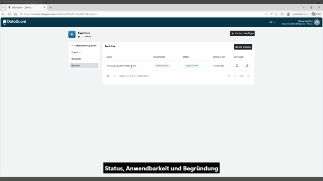 ISMS Build-up: Controls und Statement of Applicability