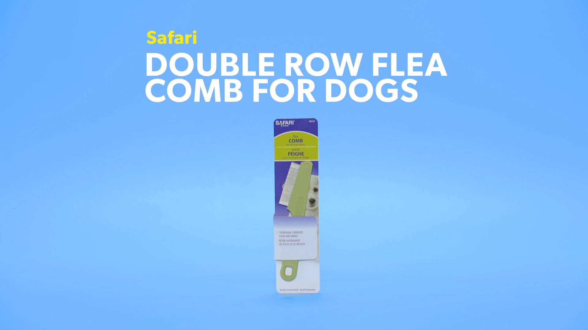 Double row best sale flea comb