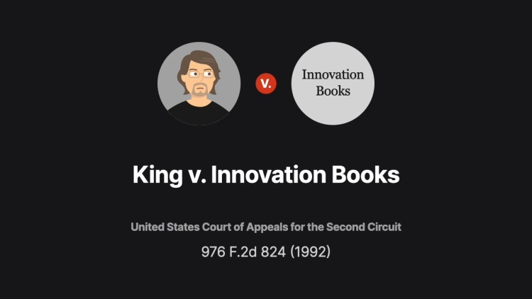 King v. Innovation Books