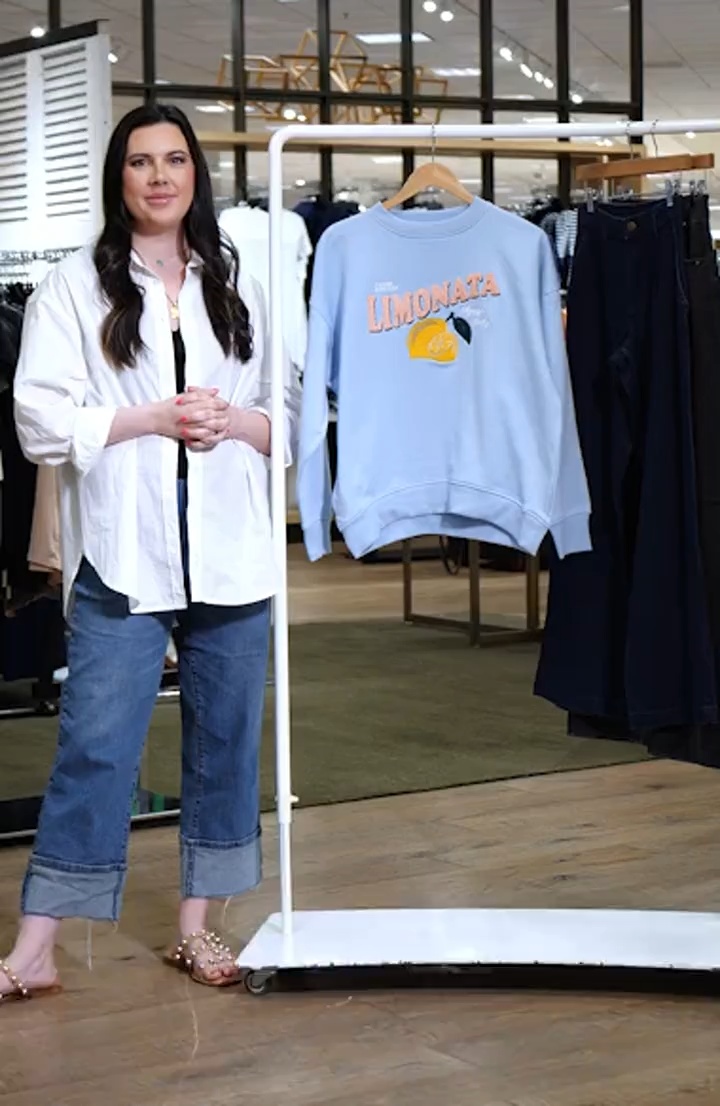 NEXT Graphic Lemon Print Sweatshirt | Nordstrom