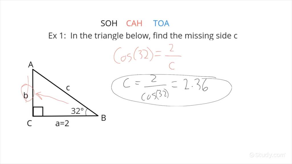 How to Use Sine, Cosine, & Tangent Ratios as Variables for Side Lengths ...
