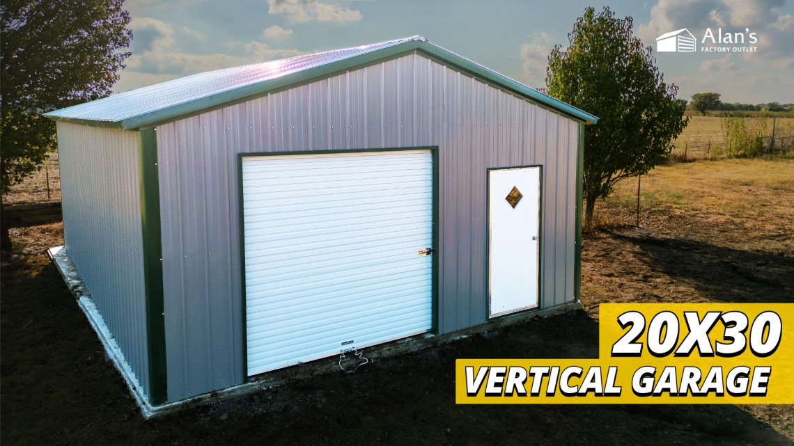 Video thumbnail for 20x30 - Vertical Garage