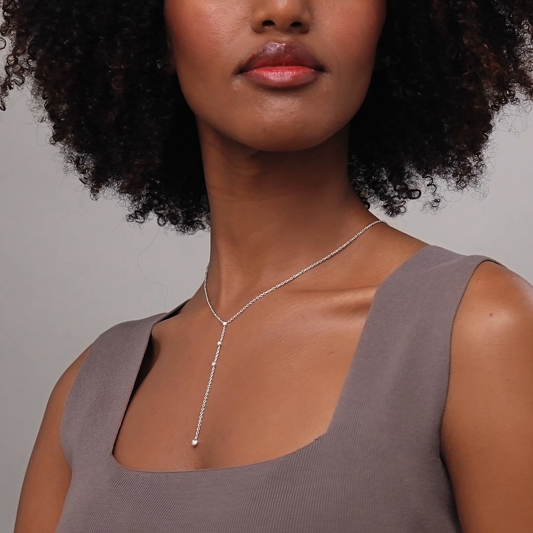 Silver Riata Diamond Pendant