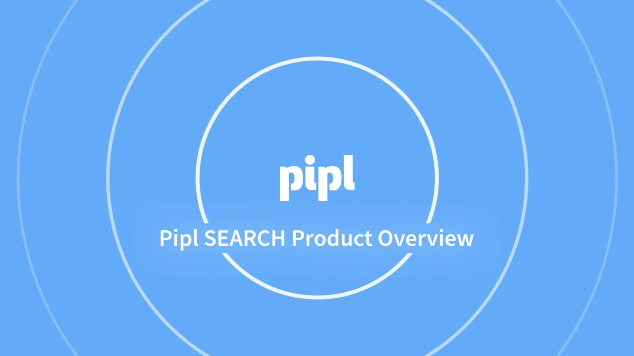 Pipl Search Overview Video Pipl Search Overview Video