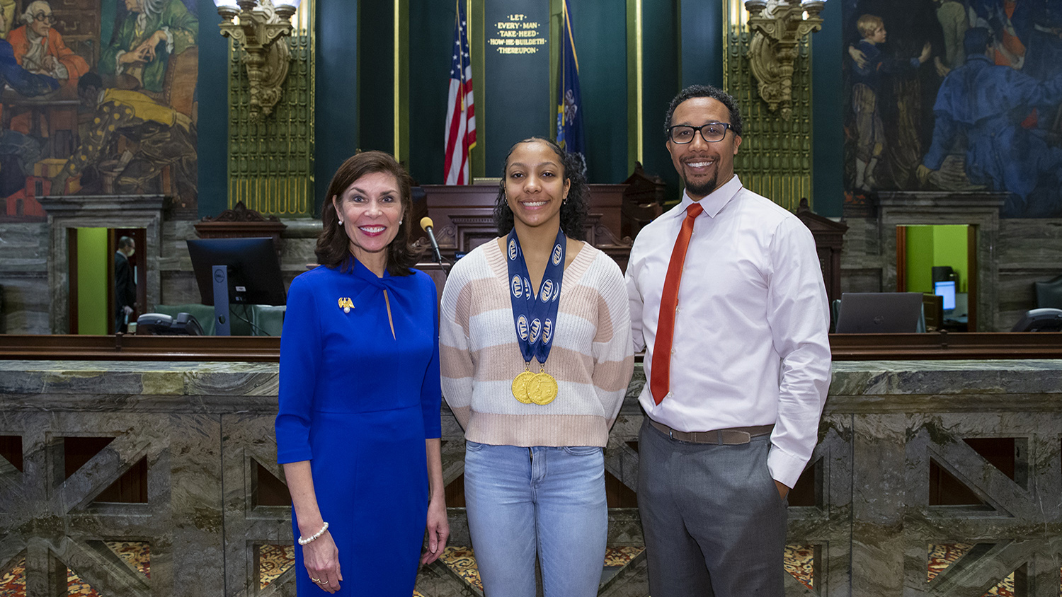 1/25/22 01.25.22 2021 PIAA 3A State Track and Field Championship Two-Time Champion Laila Campbell Recognized