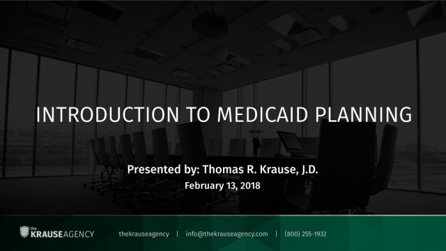 Introduction to Medicaid Planning