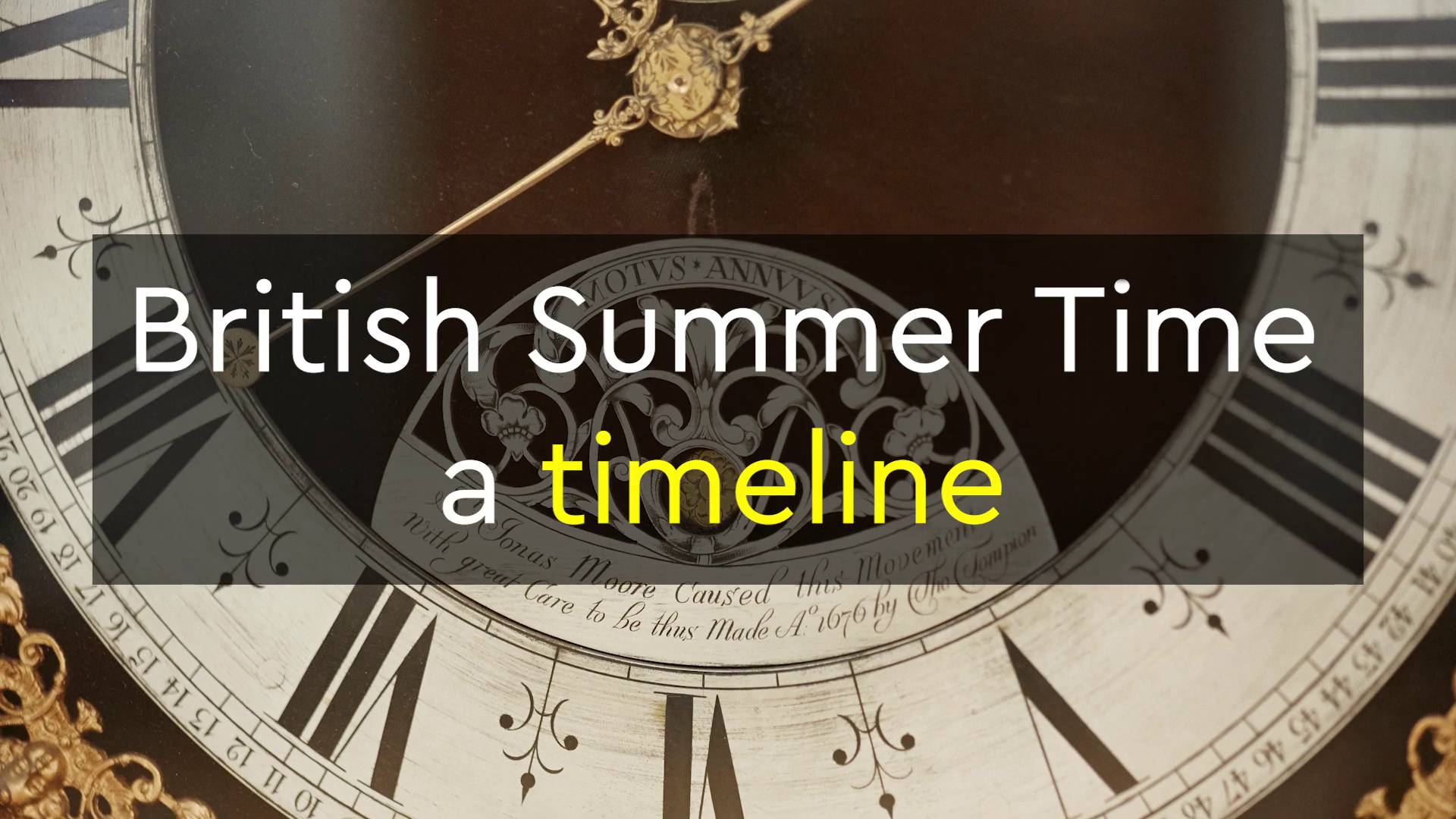 British Summer Time a timeline