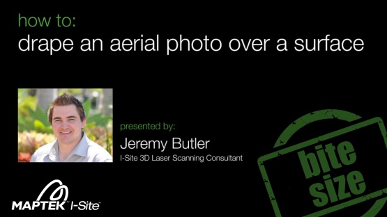 How to drape an aerial photo over a surface