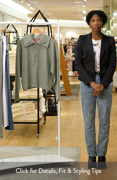 SPANX® AirEssentials French Rib Quarter Zip Pullover | Nordstrom