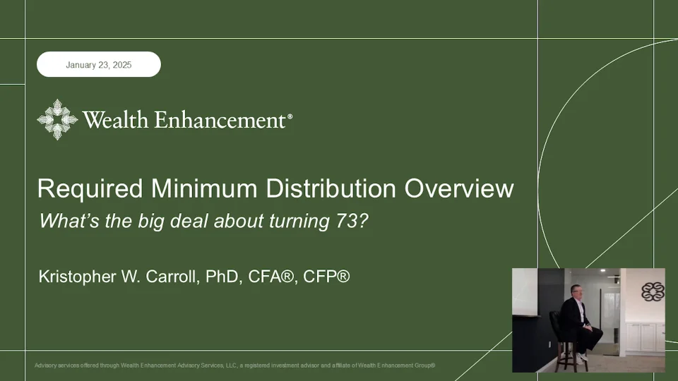 Replay | 2025 RMD Discussion