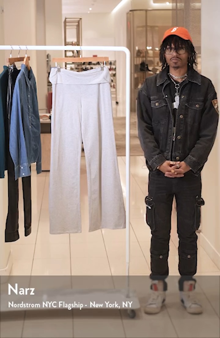EDIKTED Wide Leg Foldover Pants | Nordstrom