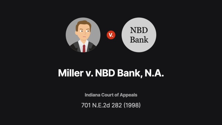Miller v. NBD Bank, N.A.