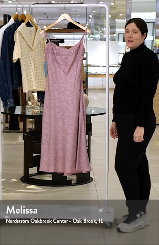 ASTR the Label Kaiya Floral Bias Cut Satin Dress Nordstromrack