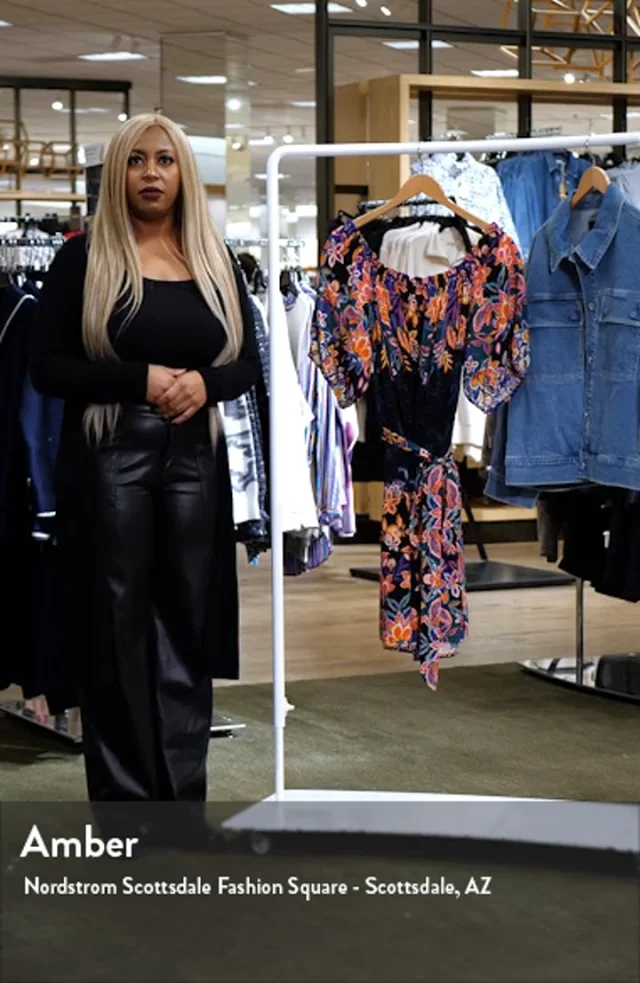 City Chic Isla Floral Off the Shoulder Dress Nordstromrack