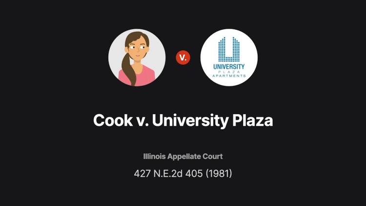 Cook v. University Plaza