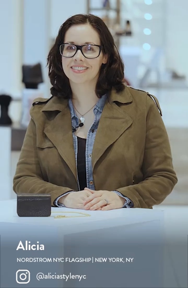 Kira Diamond Quilted Leather Card Case